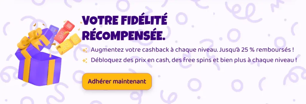 Votre fidélité récompensée